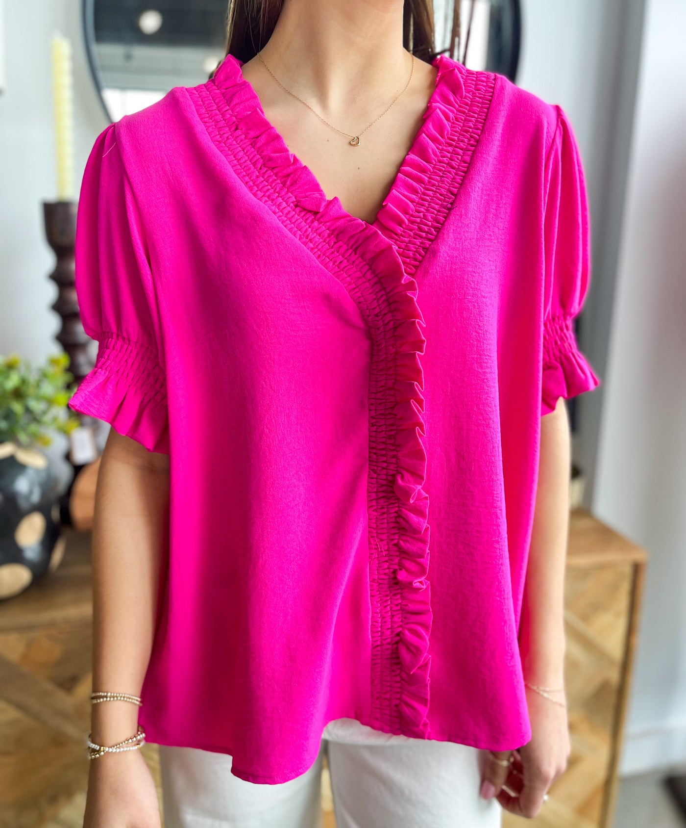 Hot Pink Sara Top