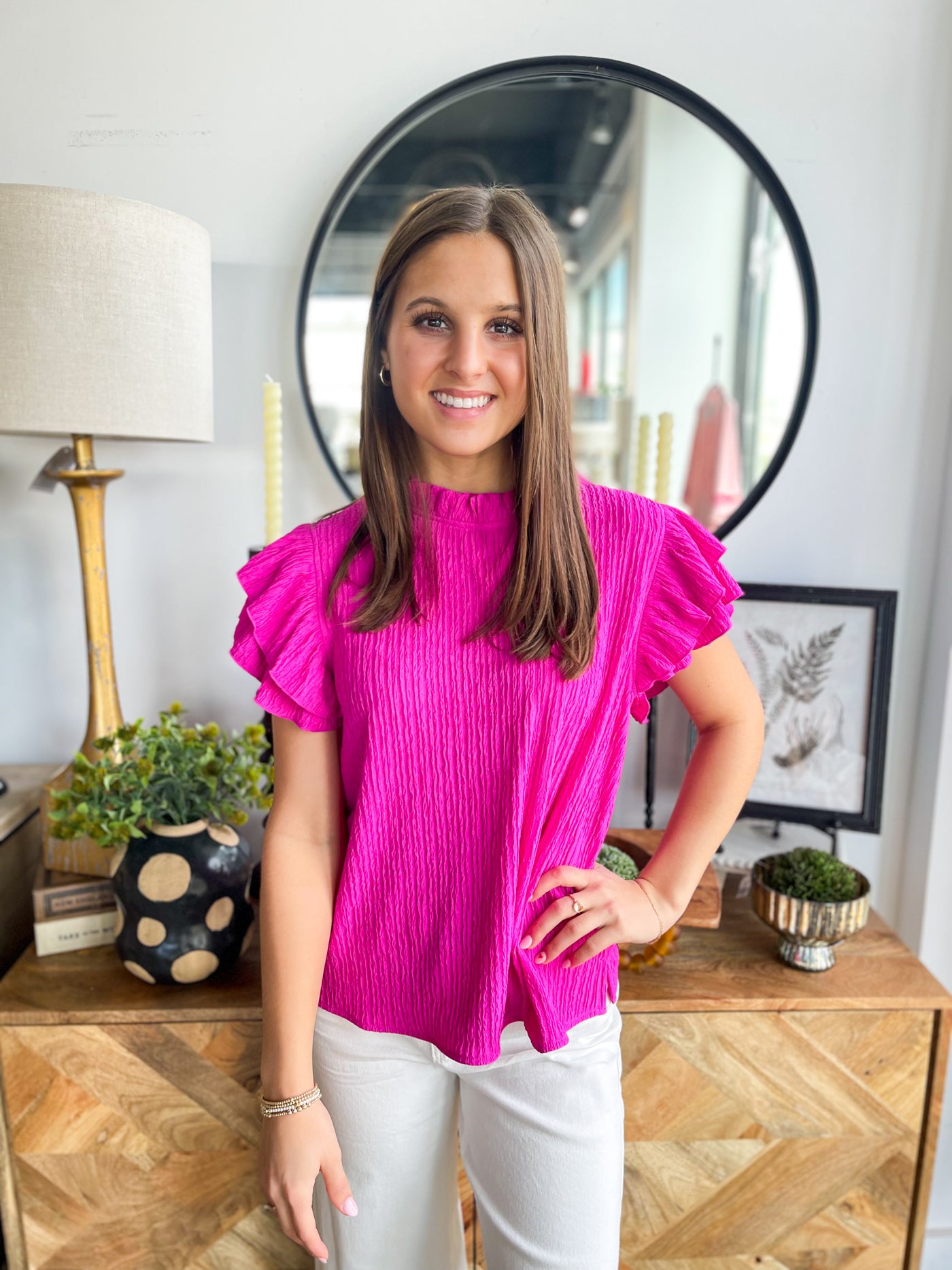 Fuchsia Grace Top