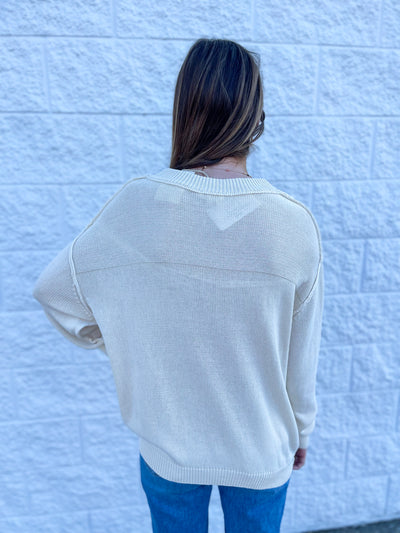 Easel Oatmeal Charlie Sweater