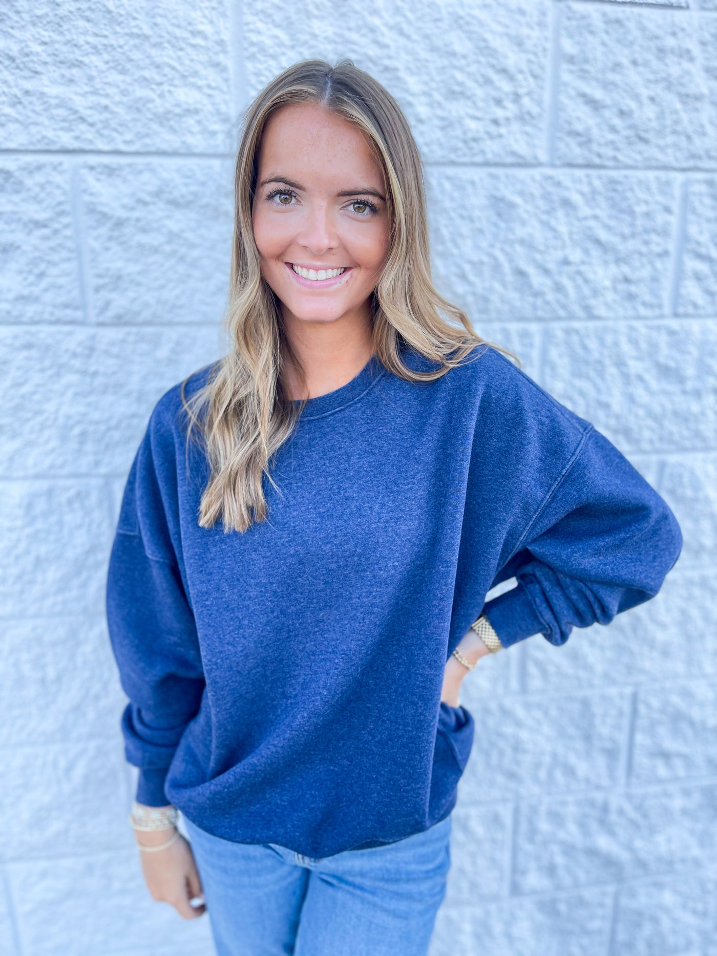 Navy Odelia Sweatshirt