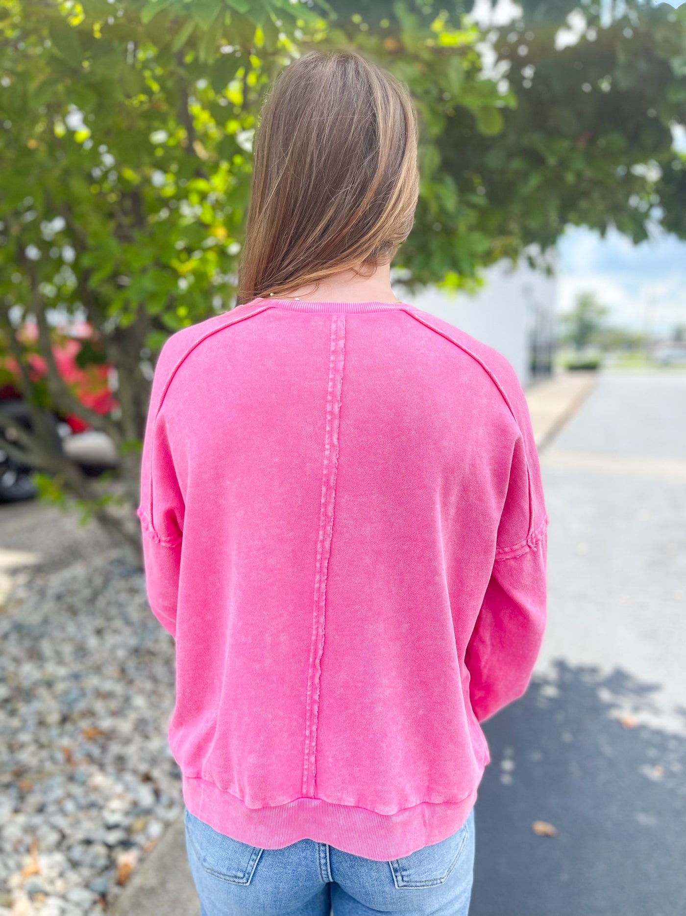 Cotton Candy Easel Peace Sign Pullover