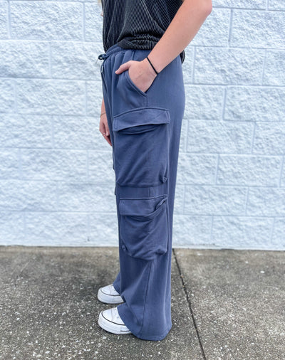 Easel Denim Bubble Pocket Pants