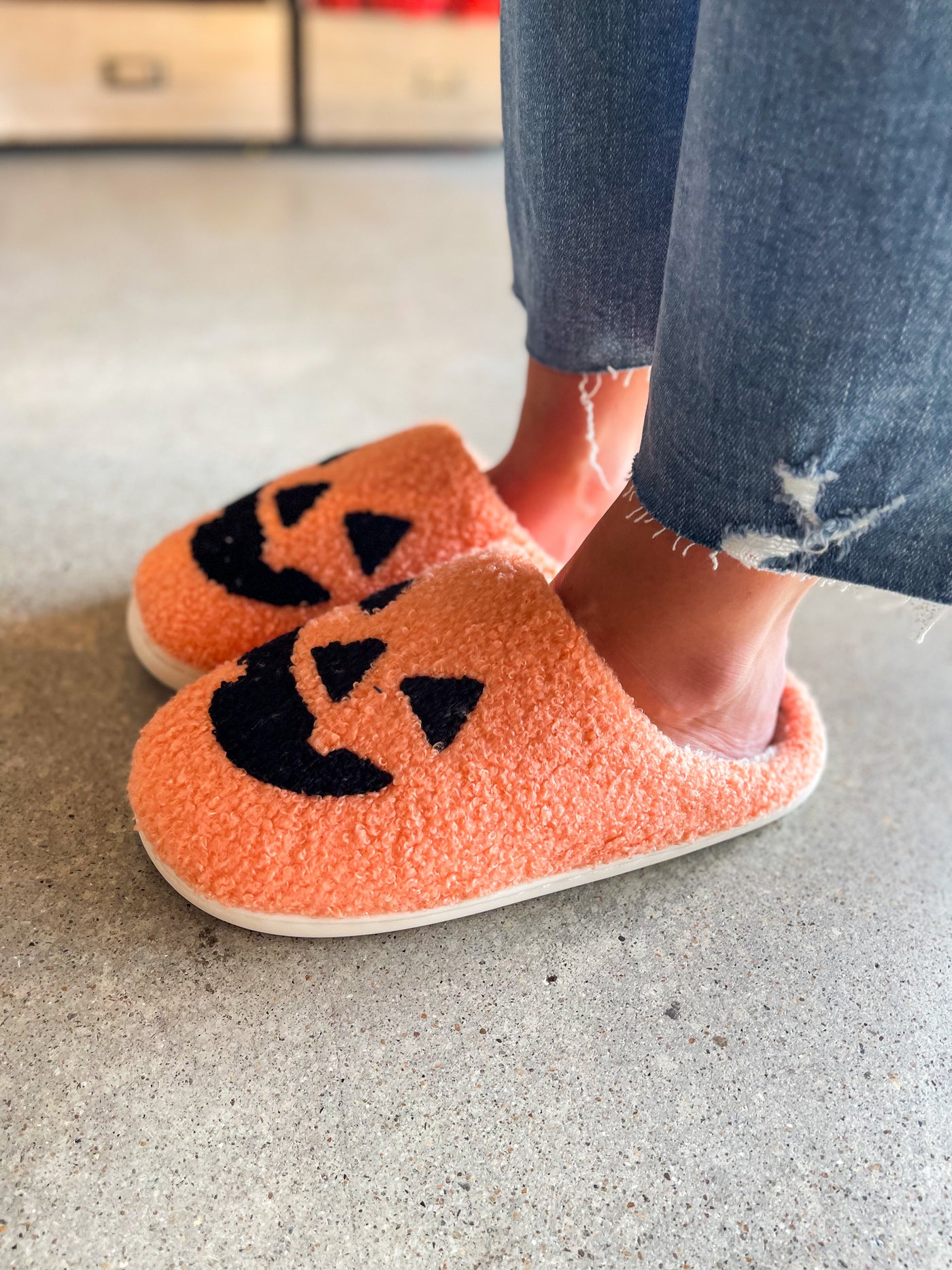 Jack O Lantern Slippers