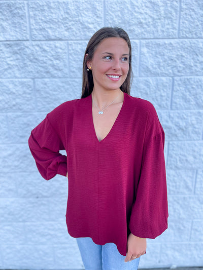 Burgundy Bella Top