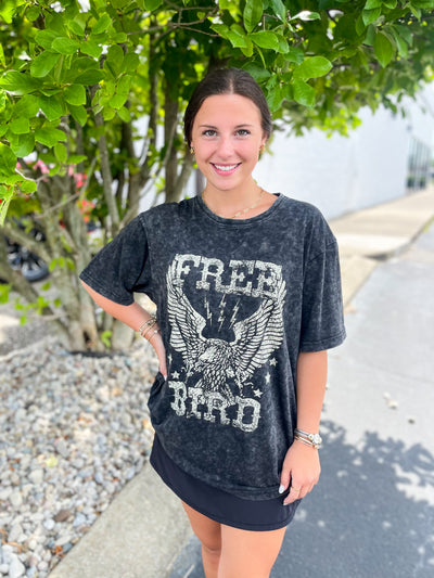 Black Free Bird Tee