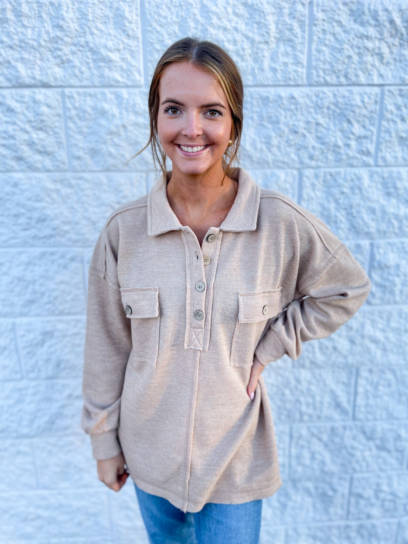 Taupe Ella Pullover