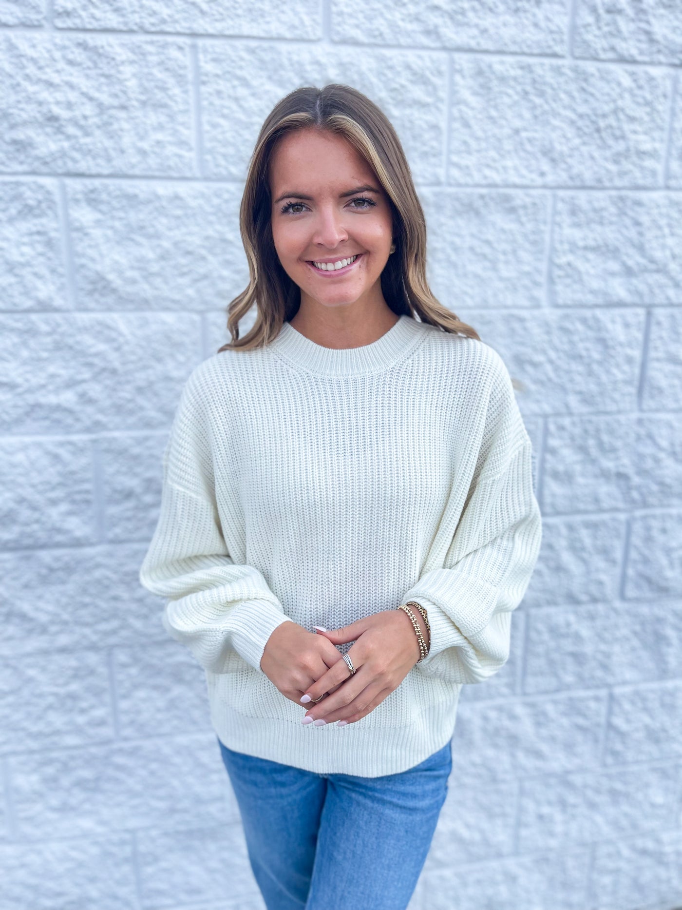 Cream Berkley Sweater