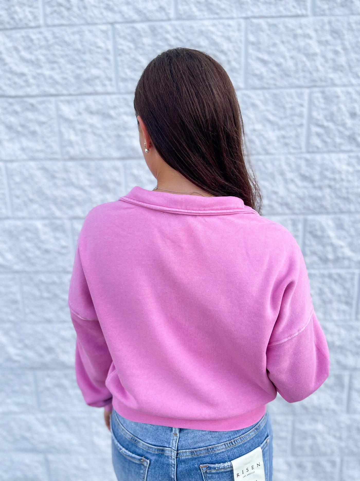 Pink Myriam Zip Sweatshirt