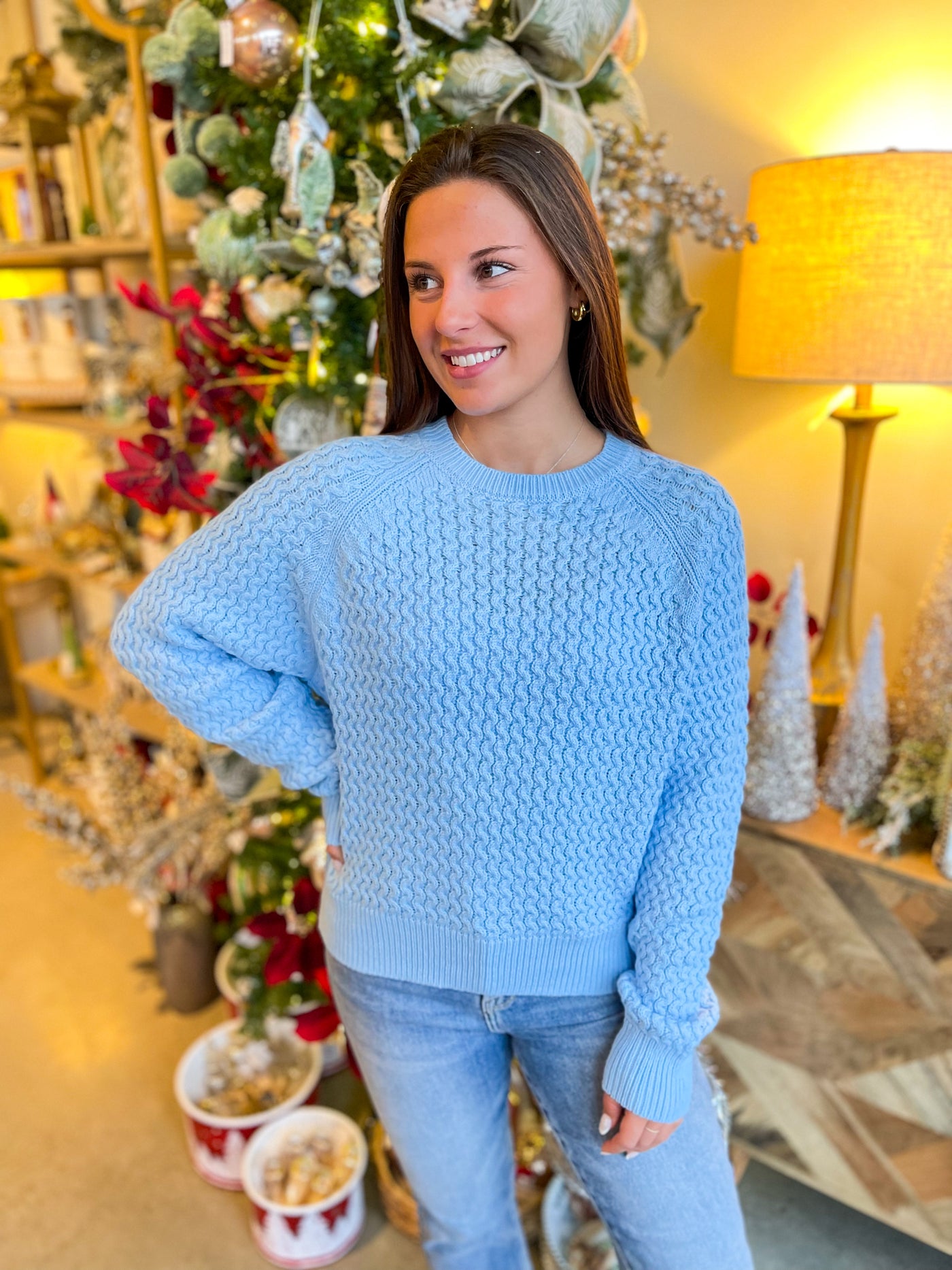 Baby Blue Marrieta Sweater