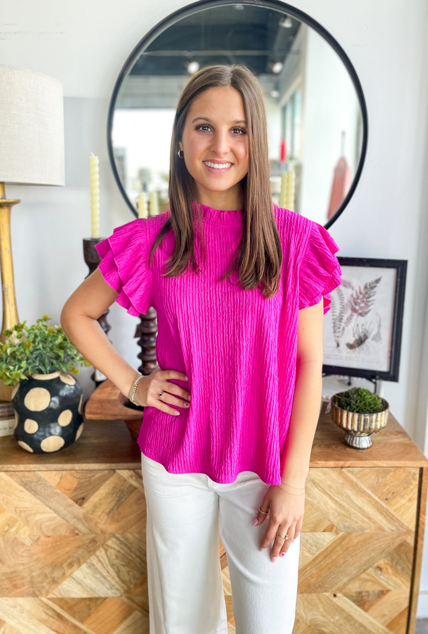 Fuchsia Grace Top