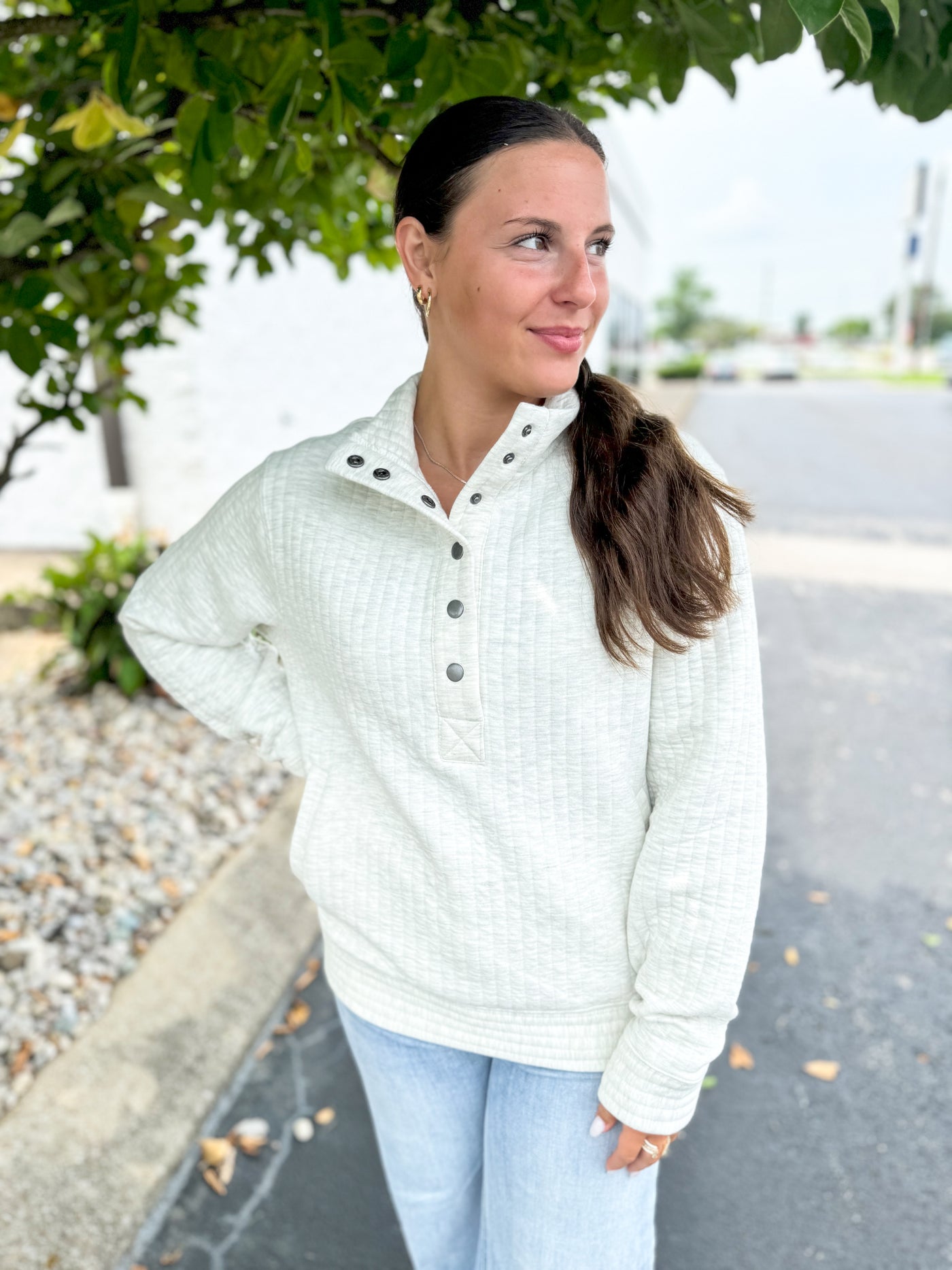 Ivory Heather Annalee Jacket