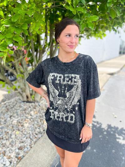 Black Free Bird Tee