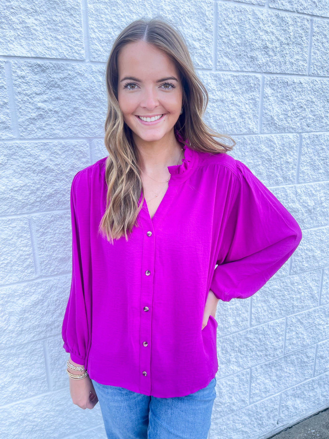 Magenta Molly Top