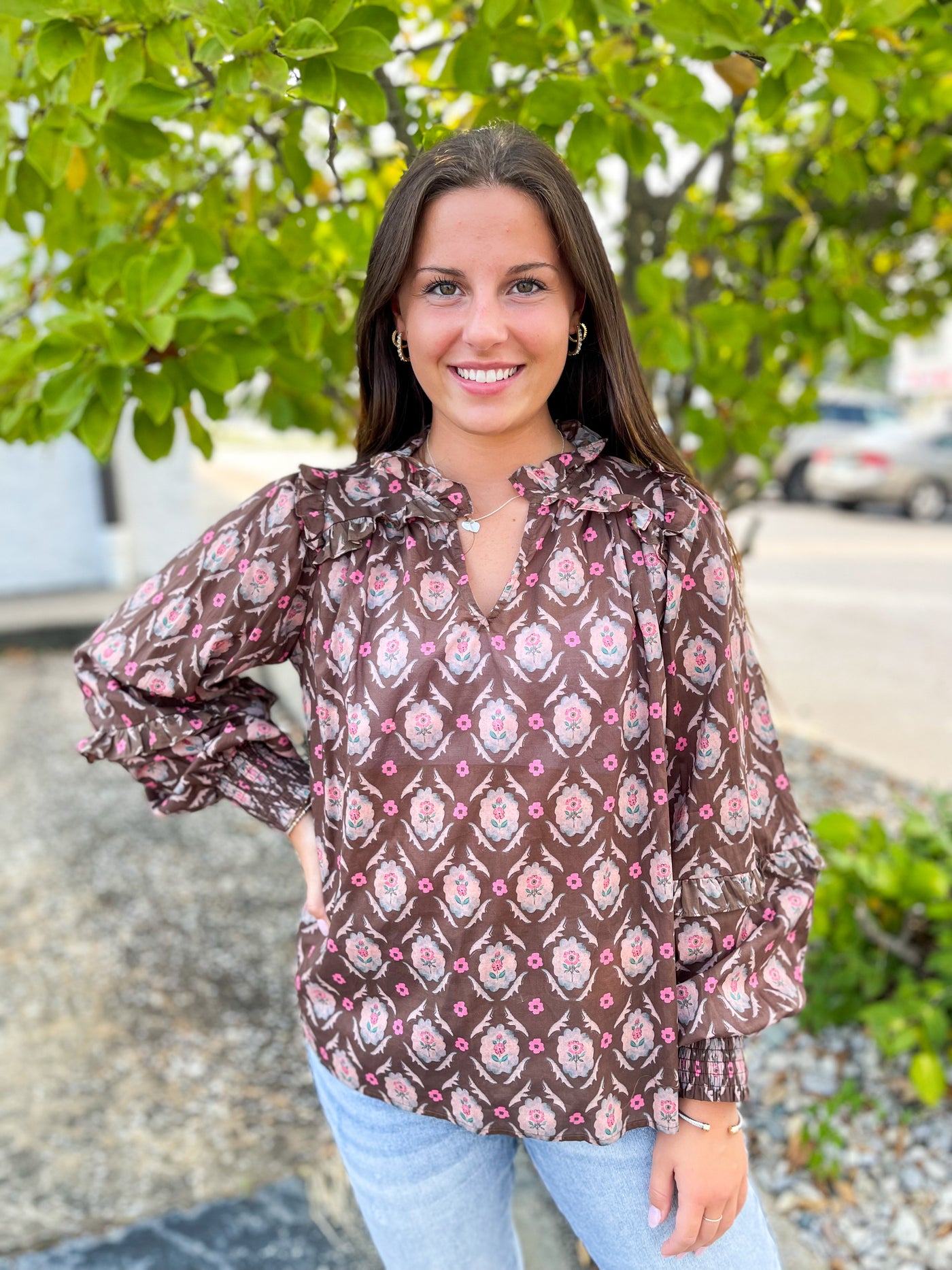 Brown Jane Top