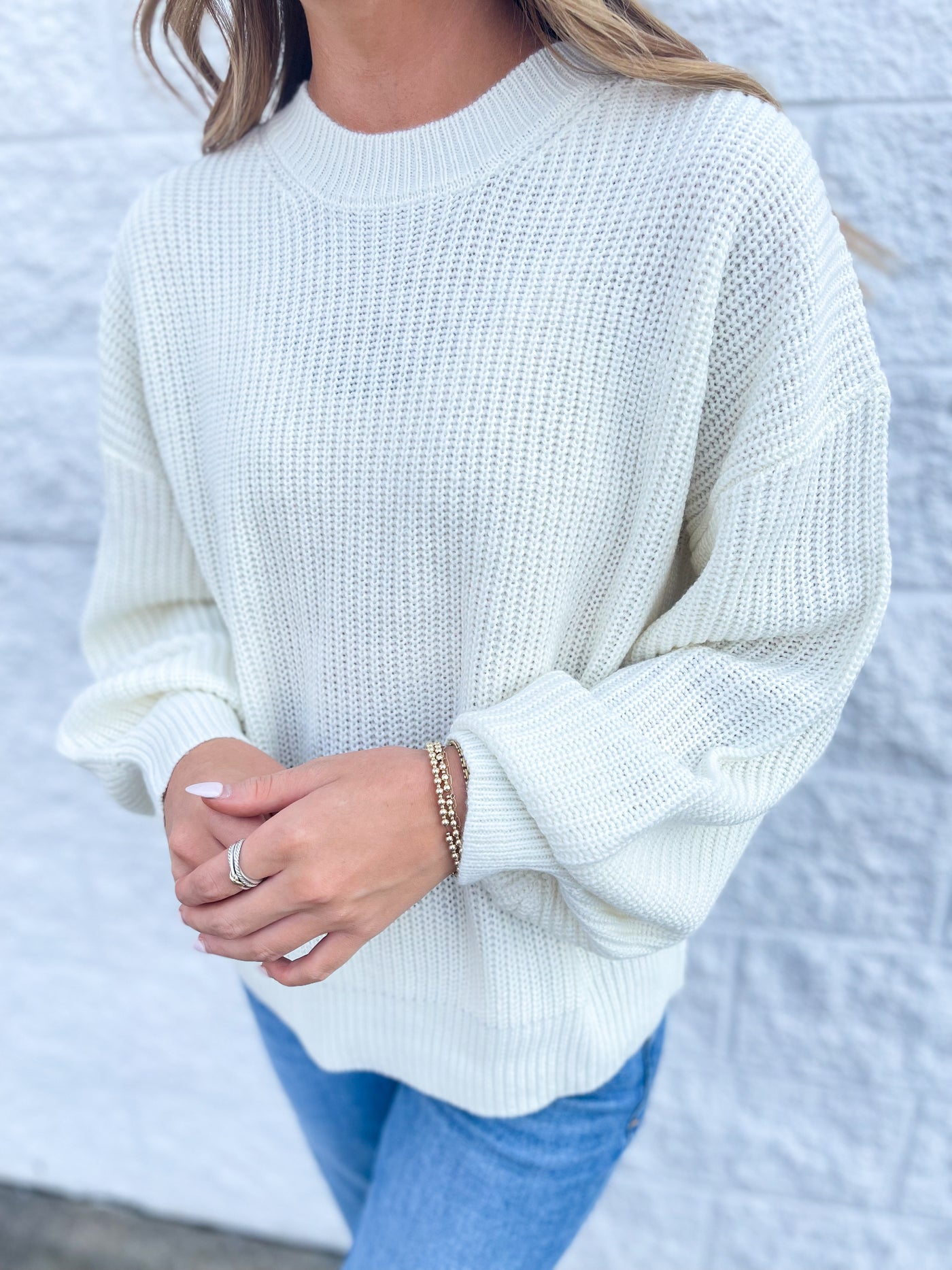 Cream Berkley Sweater