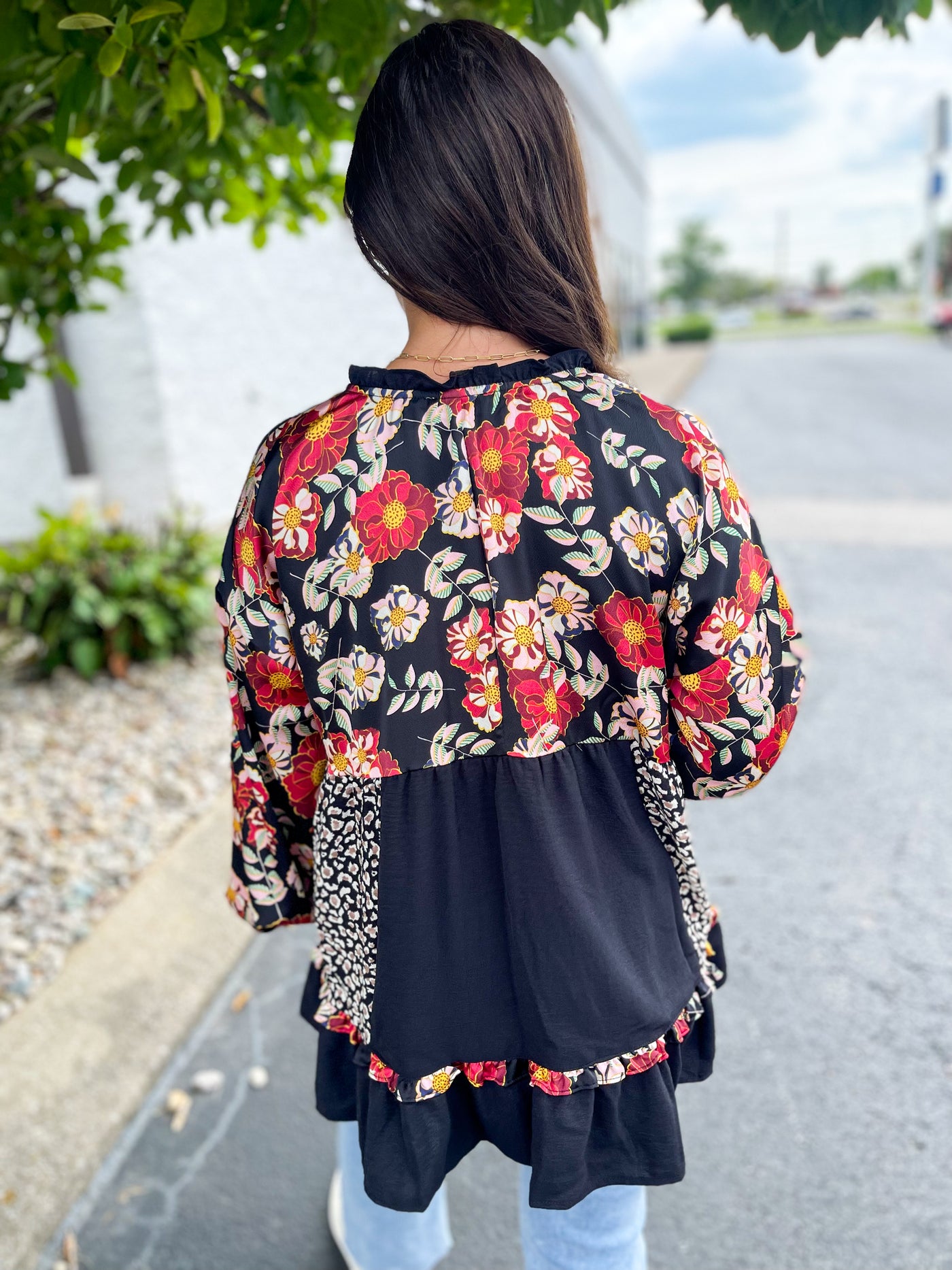 Black Umgee Nikki Flowy Top