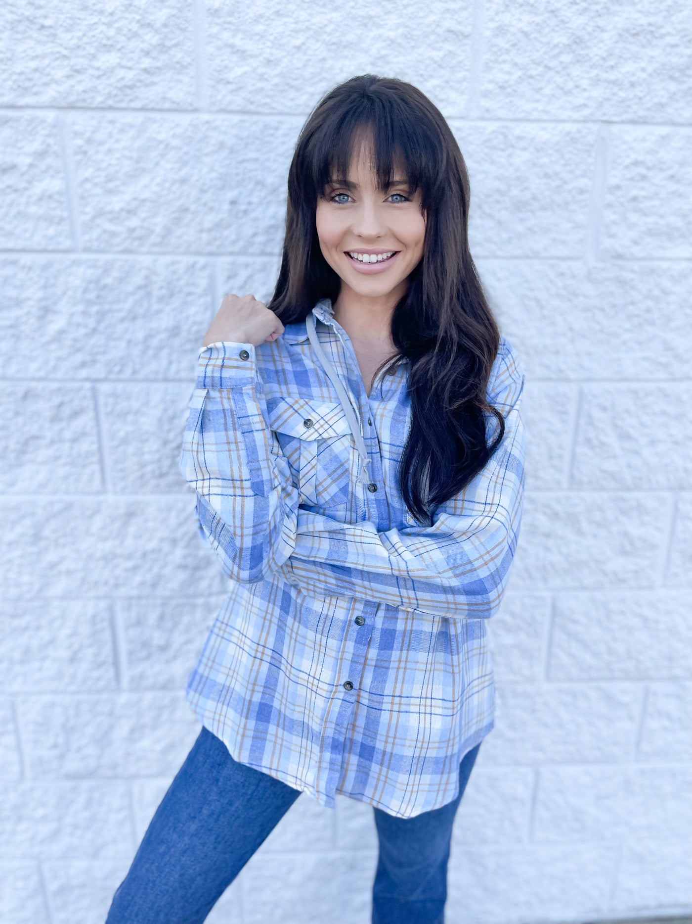 Sky Blue Shirt w/ Hood