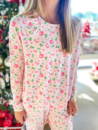 Holiday Cocktails PJ Set