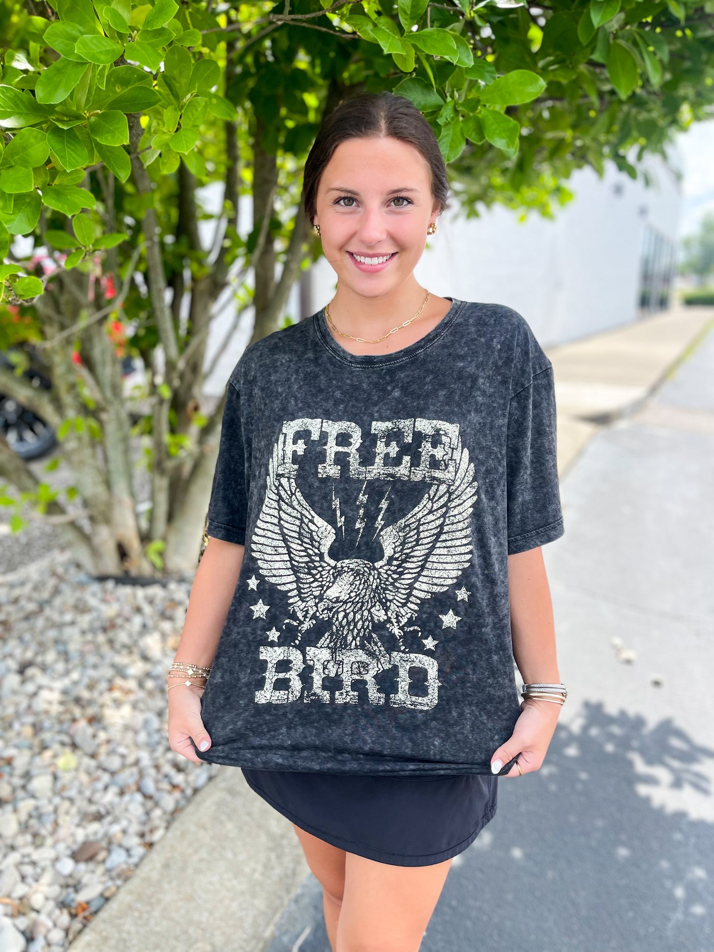 Black Free Bird Tee