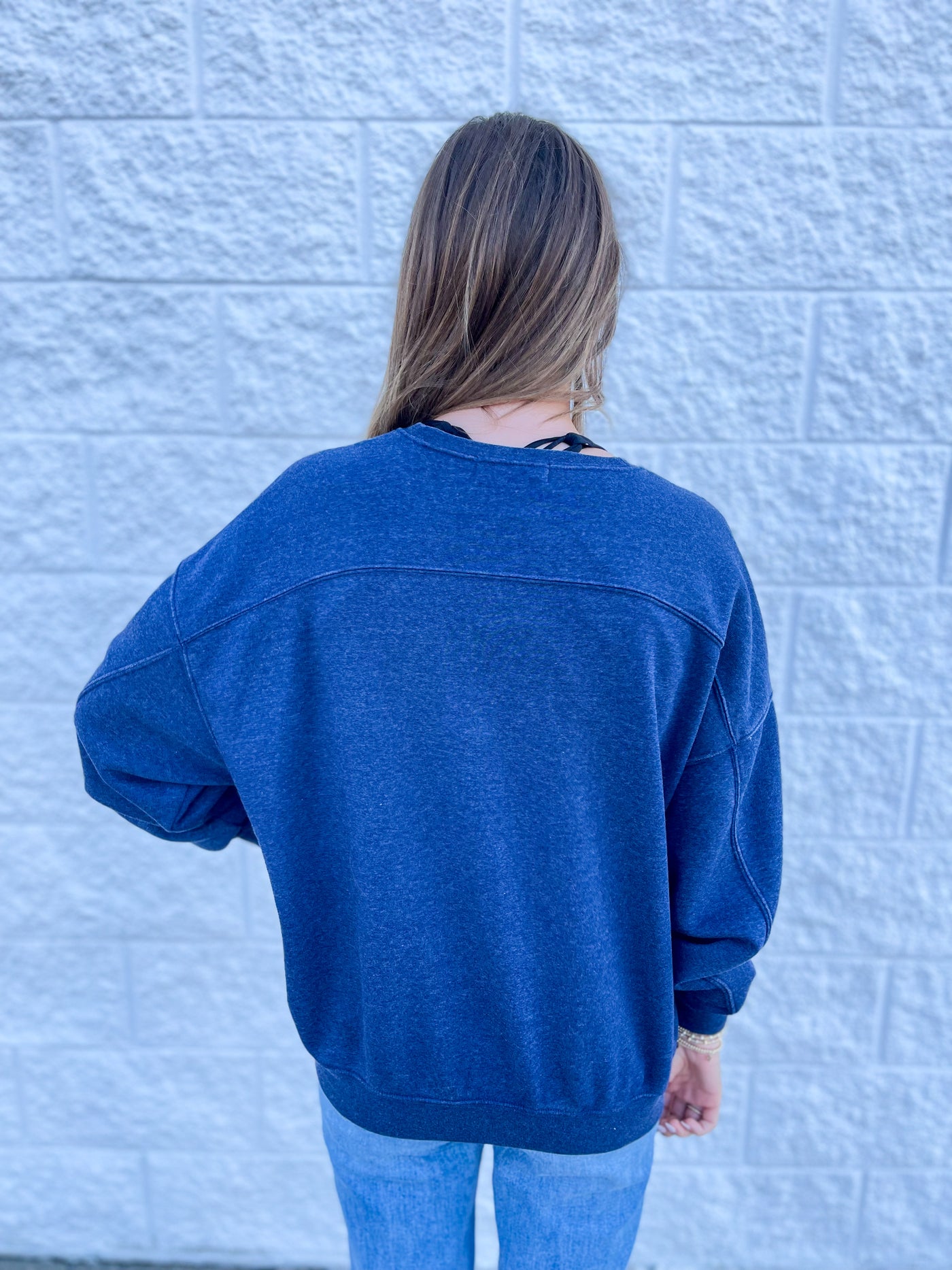 Navy Odelia Sweatshirt