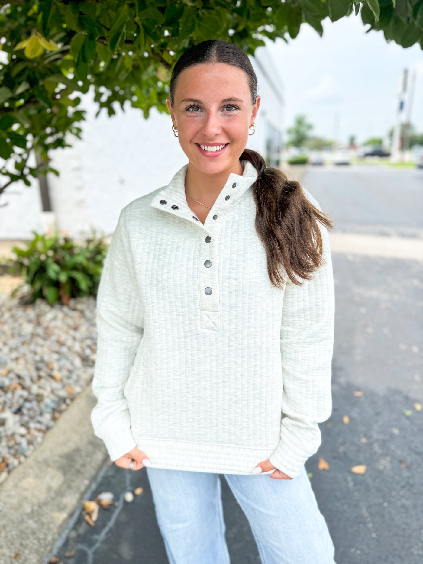 Ivory Heather Annalee Jacket