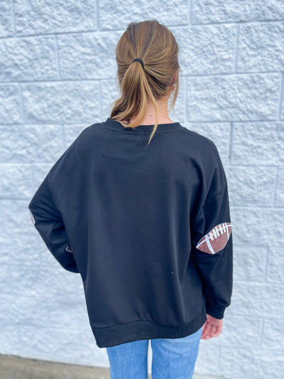 Football Sequin Bibi Sweatshirt