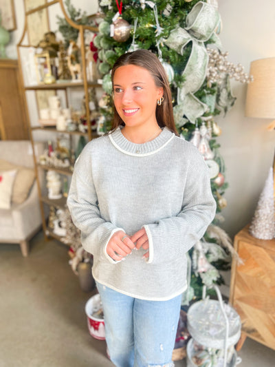 Heather Grey Pullover Sweater