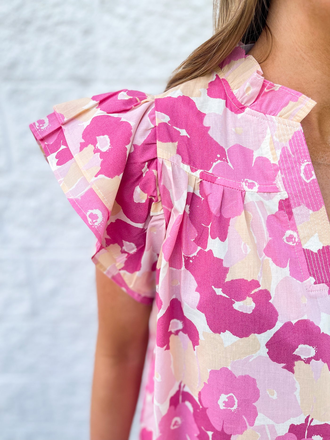 Pink Bethe Floral Print Top