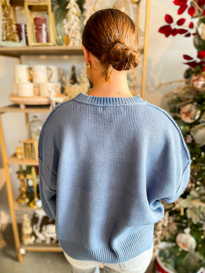 Grey Blue Juliette Sweater