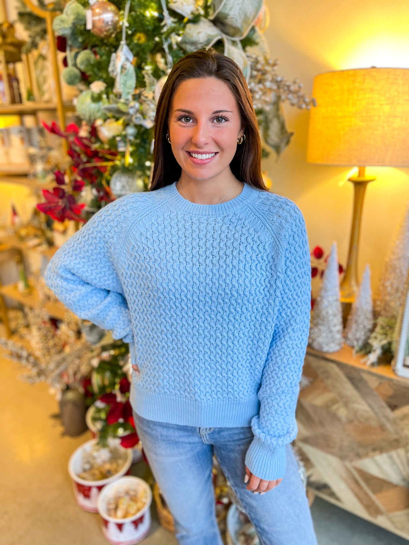 Baby Blue Marrieta Sweater