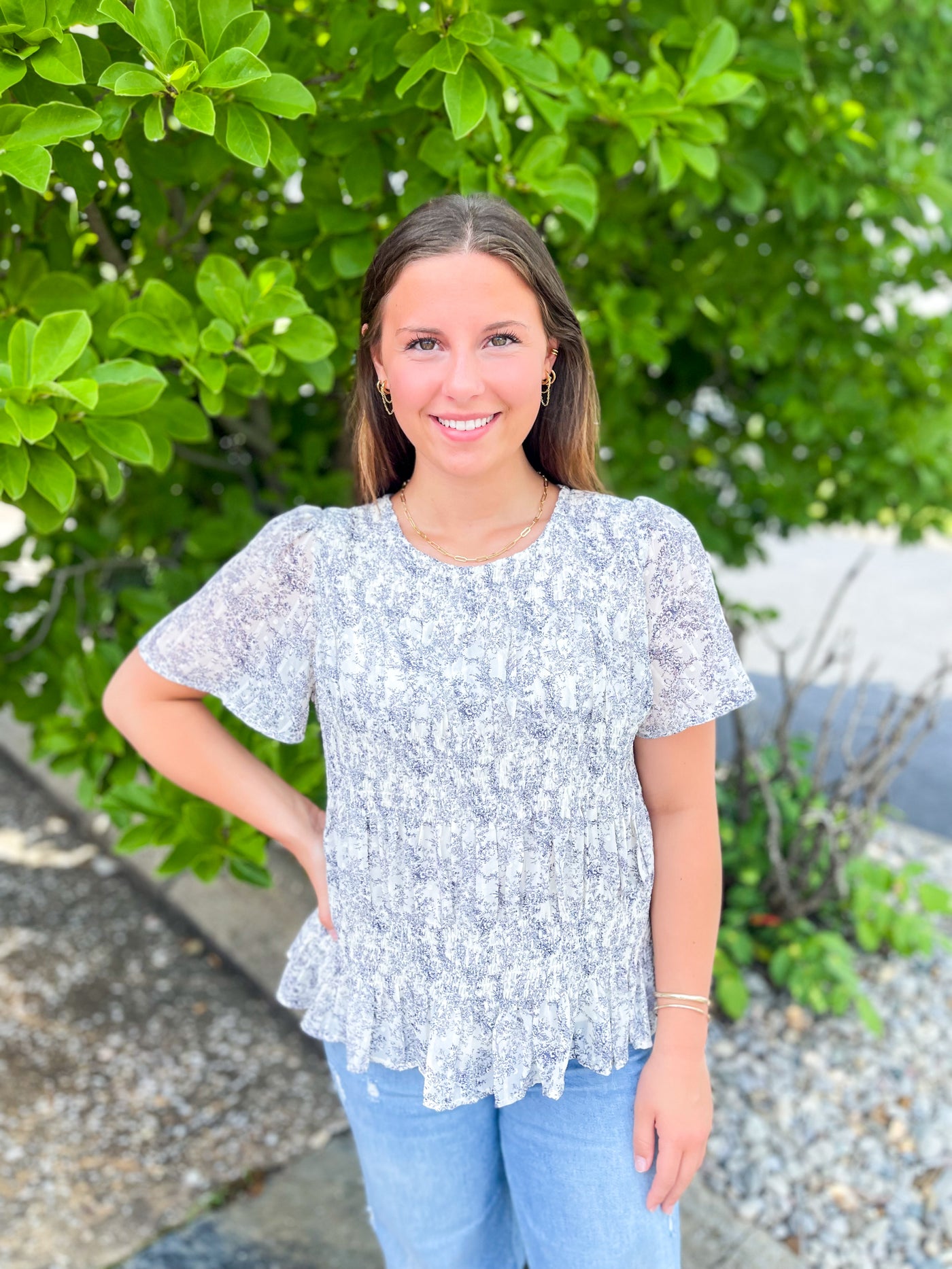 Ivy Floral Print Top