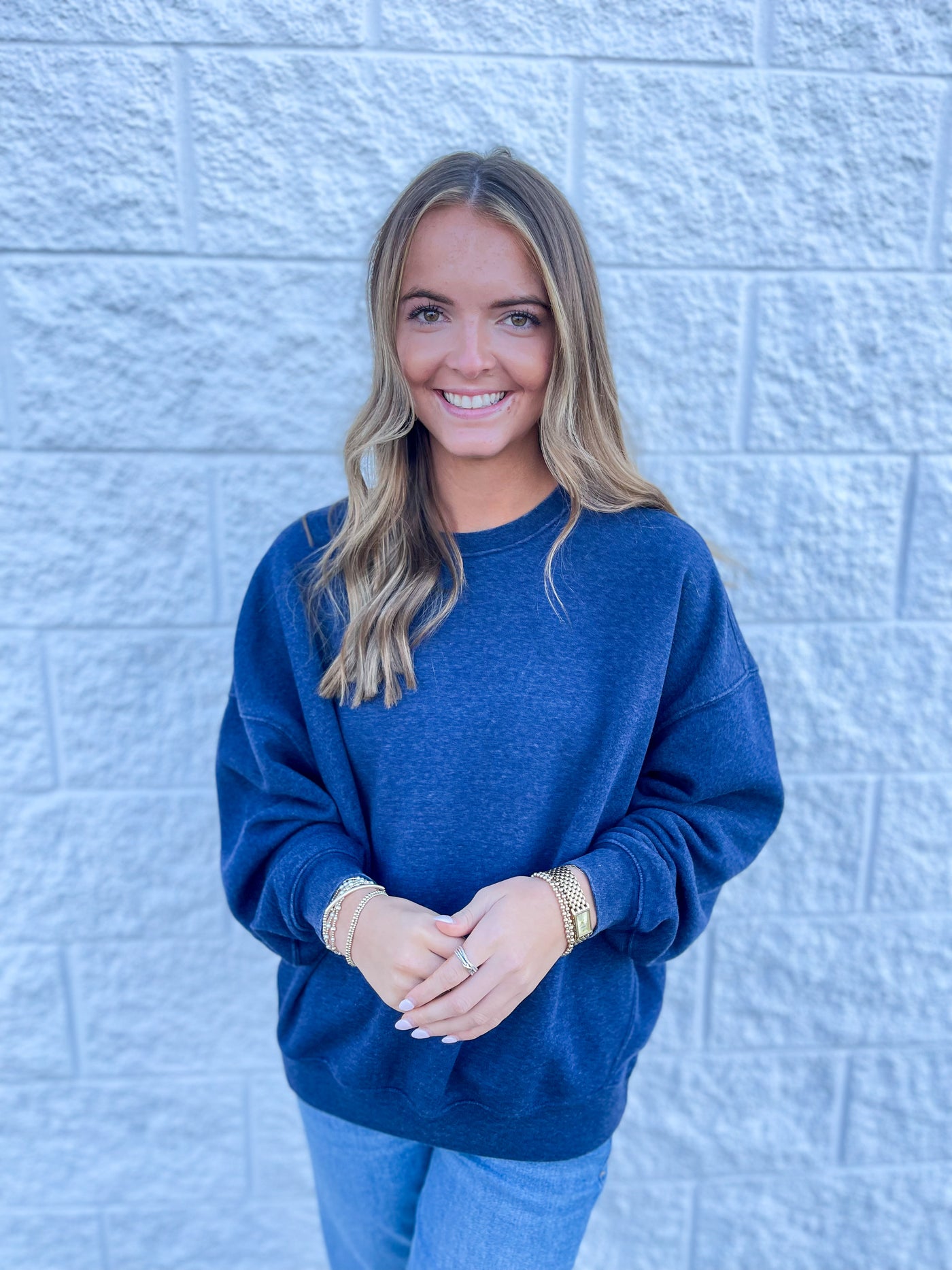 Navy Odelia Sweatshirt