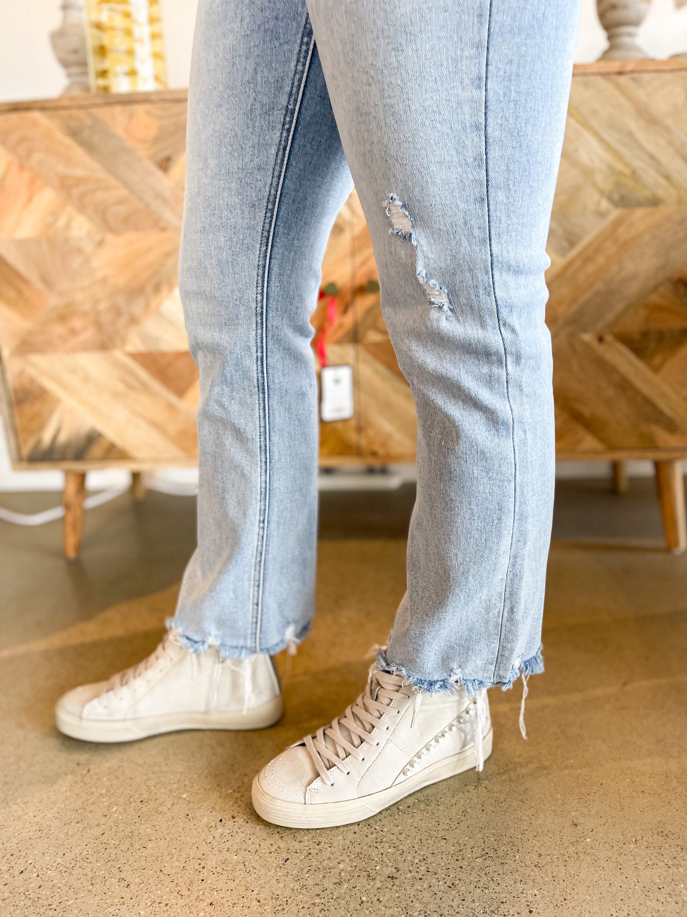 Sunfaded High Rise Kick Flare Jeans