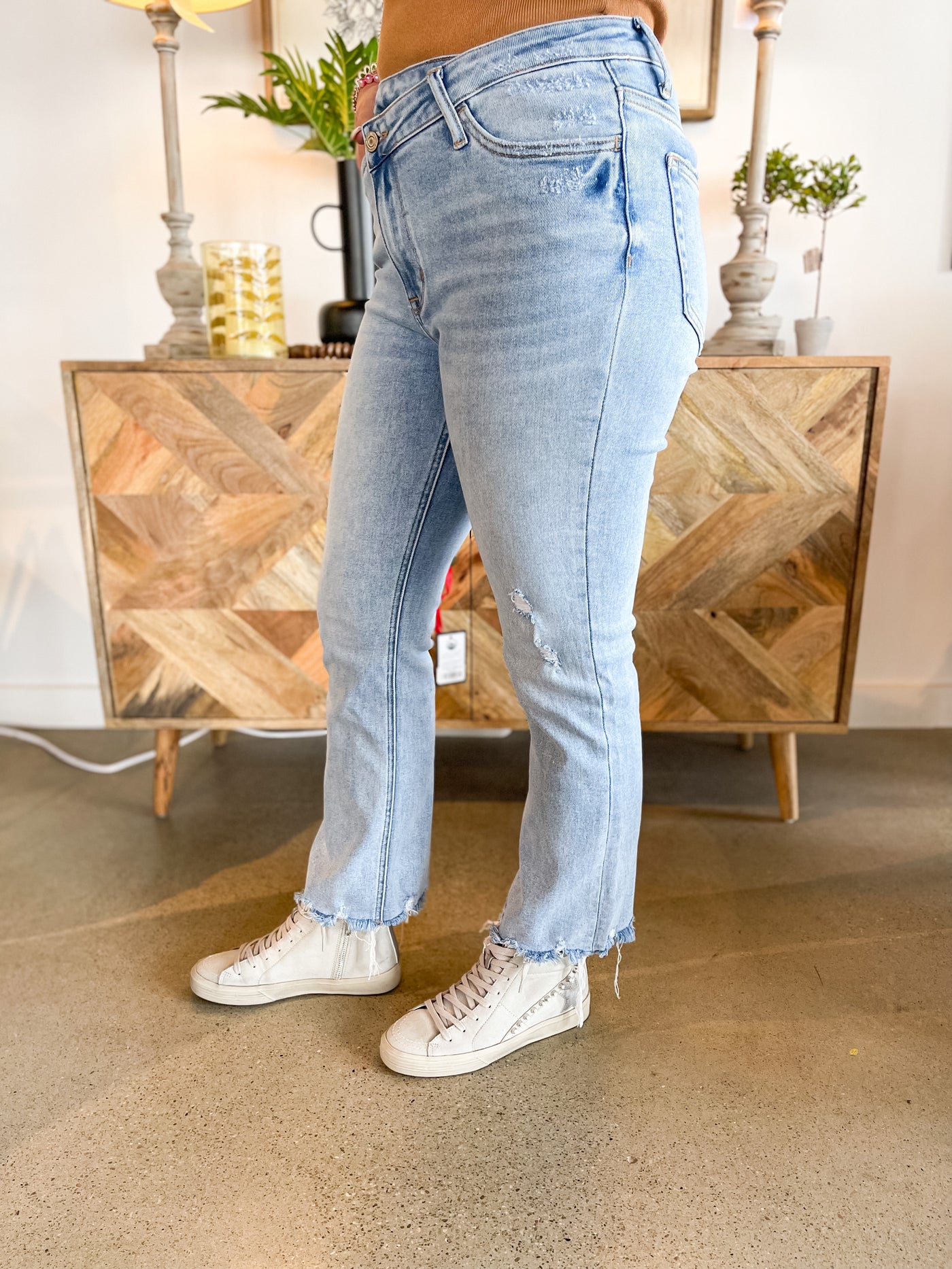 Sunfaded High Rise Kick Flare Jeans